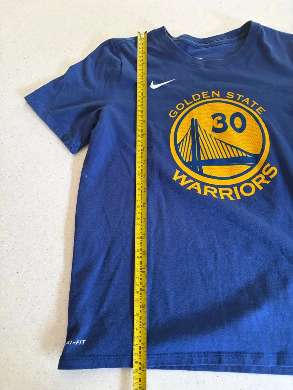 Nike Golden State Warriors Blue Kids' Sz. Large 14/16 T-Shirt. Curry. NBA #30